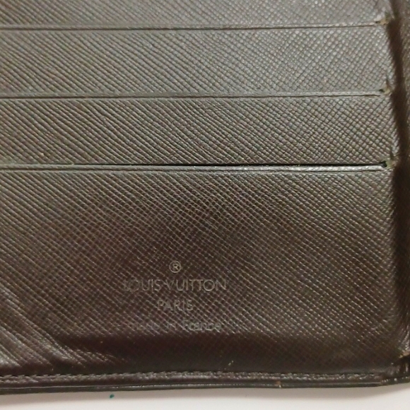 Louis Vuitton *Vintage* Trifold Mini Lin Army Green Denim Leather Wallet - Picture 6 of 11
